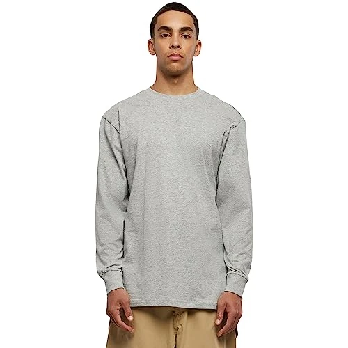 Offerta a tempo: URBAN CLASSICS Maglietta Basic a Maniche Lunghe e Polsini da Uomo — 30% da 19,90 € a 13,99 €