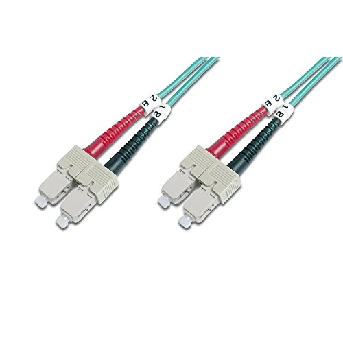 Offre limitée : DIGITUS DK-2522-02/3 – Câble À Fibre Optique OM3 – 2 m – ST à SC – Câble Fibre Optique Duplex – 1/10/40/100 Gbit/s – MM Multimode LAN – Type De Fibre : 50/125 – Turquoise (Aqua) de 9.37 EUR à 7.12 EUR (remise 24%)