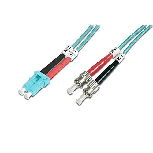 Offerta a tempo: DIGITUS DK-2531-02/3 – Cavo In Fibra Ottica OM3 – 2 m – da LC a ST – Duplex – 1/10/40/100 Gbit/s – Cavo LAN In Fibra Ottica Multimodale MM – Tipo Di Fibra: 50/125 µ – Turchese (Aqua) - 22% da 10.99 € a 8.52 €