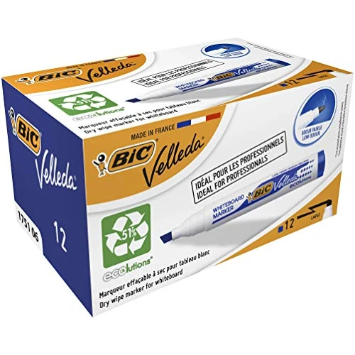 Offerta a tempo: BIC Velleda Whiteboard Marker 1751 Punta smussata Rosso 12pezzo(i) evidenziatore - 4% da 15.01 € a 14.47 €