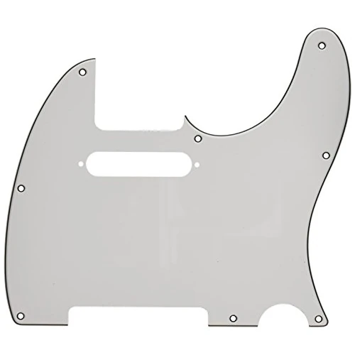 Offerta a tempo: Fender Telecaster Battipenna moderno, 8 fori, bianco a 3 strati - 0.00% da 43.05 € a 43.05 €