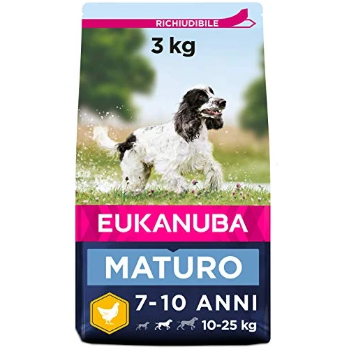 Offerta a tempo: EUKANUBA Cibo per cani con pollo fresco per razze di taglia media, alimento secco premium per cani maturo, 3 kg - 0.00% da 21.62 € a 21.62 €