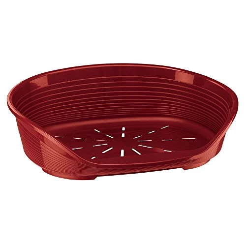 Offre limitée : Ferplast Panier Chien Panier Chat 100% en Plastique, Respirante et Antidérapante Siesta Deluxe, 70,5 x 52 x 23,5 cm, Bordeaux de 22.90 € à 18.99 € (17% de remise)