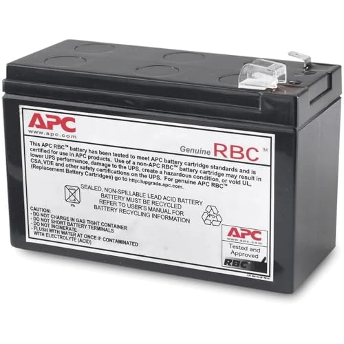 Limited offer: UPS Replacement Battery, APCRBC110, for UPS Models BE550G, BE550MC from 85.39 EUR to 49.95 EUR (save 42%)
