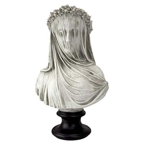 Offerta a tempo: Design Toscano NG31524 Busto Scultoreo Fanciulla Velato, Bianco, 15x23x35.5 cm - 50% da 79.95 € a 39.75 €