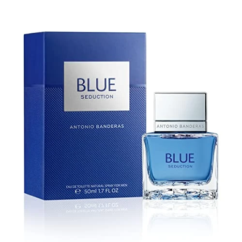 Limited-time offer: Banderas Perfumes - Blue Seduction - Eau de toilette for Men - Long Lasting - Fresh and Casual Fragance - Woody and Aquatic Notes - Ideal for Day Wear - 50 ml from 12.56 GBP to 12.56 GBP (save 0%)