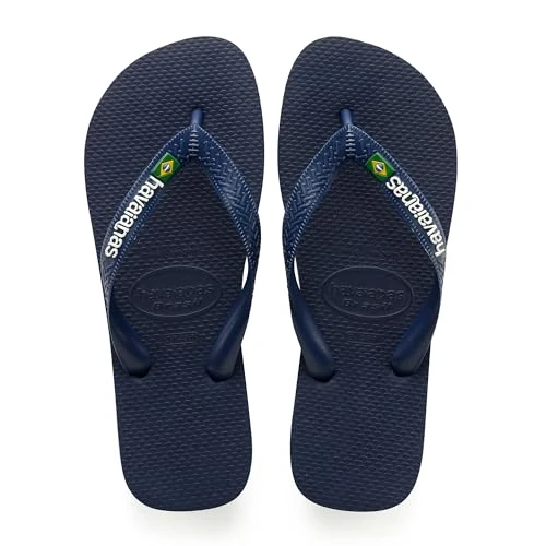 Offerta a tempo: Havaianas - Brasil Logo, Infradito Iconiche, Comode E Resistenti, Strisce con la Bandiera Del Brasile E Suola Antiscivolo Con Strisce Colorate, Unisex Adulti - 30% da 30.00 € a 21.00 €