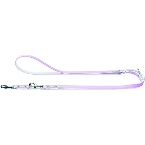 Tijdelijke aanbieding: Hunter Modern Art verstelbare hondengeleider, kunstleer, Breite: 0,8 cm, Länge 200 cm, roze/wit van 11.61 € naar 11.61 € (0.00% korting)