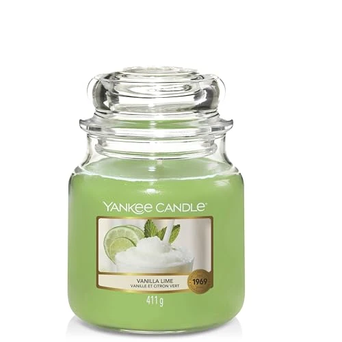 Yankee Candle Świeca zapachowa Vanilla Lime Medium Jar Świeca Czas palenia: do 75 godzin