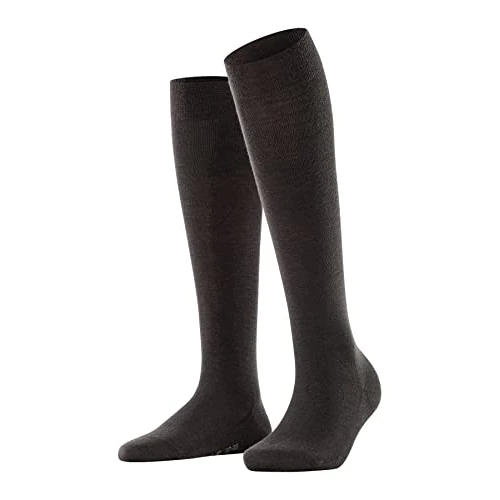 Oferta limitada: FALKE Softmerino W Kh lana algodón lisos 1 par, Calcetines largos Mujer, Marrón Dark Brown 5239, 37-38 de 22.00 EUR a 16.28 EUR (ahorro 26%)