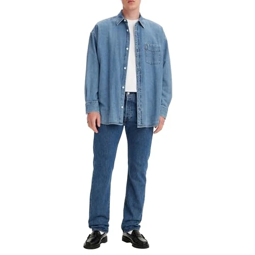 Levi's heren Jeans 501 Original Fit, stonewash, 36W / 30L