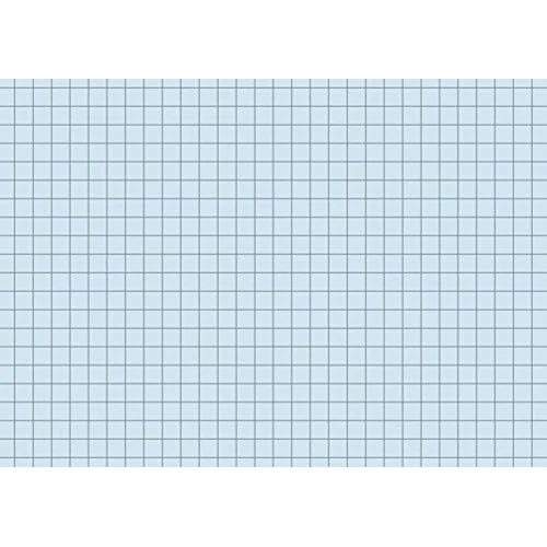Baier & Schneider Index Cards, Cardboard 180 g/m² – A6 Landscape Squared Shrink-Wrapped Blue