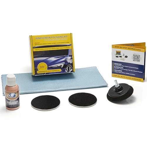 Oferta limitada: Glass Polish - Kit de Pulido de Parabrisas - Reparación de Vidrio para Autos DIY de 75 mm - Elimina los Daños de las Limpiaparabrisas, Restaura la Claridad y el Brillo de 21.63 € a 21.63 € (ahorro 0.00%)