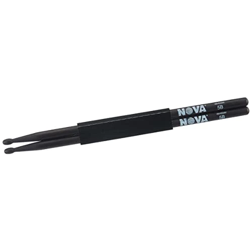 Offre limitée : Vic Firth NOVA 5B Baguettes, Bout en Bois, Noir de 6.90 € à 6.00 € (13% de remise)
