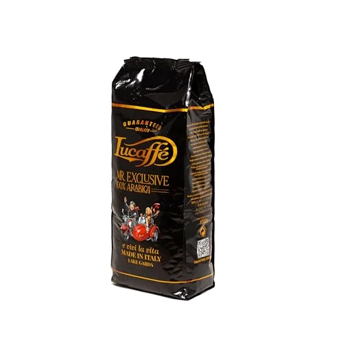 Offerta a tempo: Lucaffè Caffè in Grani Mr. Exclusive 100% Arabica 1 kg, Espresso | Realizzato esclusivamente con chicchi di caffè Arabica di qualità - 0.00% da 34.90 € a 34.90 €