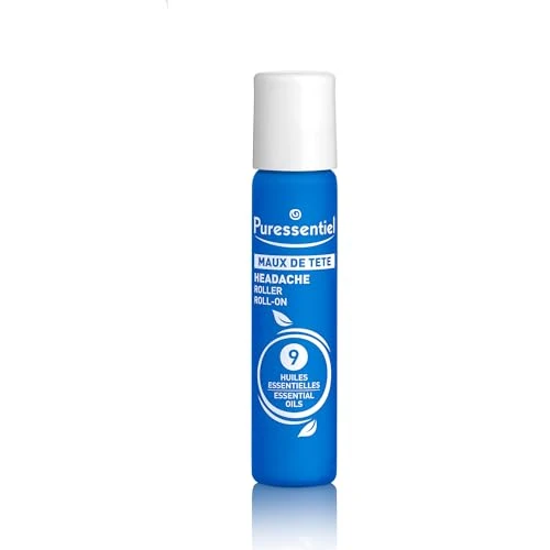 Offerta a tempo: Puressentiel - Roller Mal di Testa Dispositivo Medico - con 9 Oli Essenziali - 100% Puri e Naturali - Soluzione Rapida ed Efficace per Alleviare il Mal di Testa - 5 ml - 0.00% da 9.53 € a 9.53 €