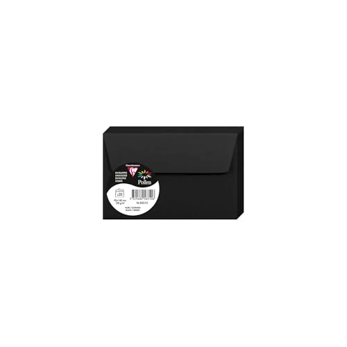 Oferta limitada: Clairefontaine 5831 C Pollen – Paquete de 20 sobres 9 x 14 cm, negro de 7.62 € a 7.62 € (ahorro 0.00%)