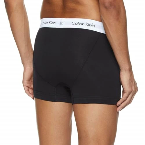 Calvin Klein Herren 3p Low Rise Trunk Boxershorts, (Schwarz/Grey/White) (3-er pack) Gr.XL