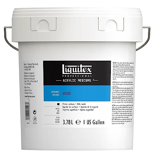 Tijdelijke aanbieding: Liquitex 5336 Professional Gesso, primer voor acrylverf, lichte en verouderingsbestendige primer, klaar voor gebruik - 3,78 Liter Emmer, Wit van 80.60 EUR naar 80.60 EUR (korting 0%)