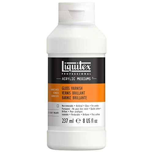 Limited offer: Liquitex 6208 Professional Gloss Varnish for Acrylic Paints, Archival Quality, Does Not Yellow, Dries Clear - 237 ml Bottle from 19.74 EUR to 10.46 EUR (save 47%)