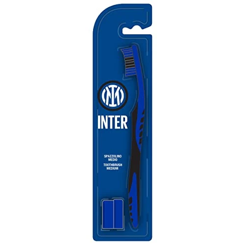 Naturaverde | Kids - Football Team - Brosse à dents avec poils moyens pour enfants, brosse à dents drôle pour Bimbi, brosse à dents