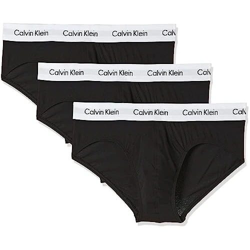 Calvin Klein heren Briefs 3p Hip Brief, Zwart, XL