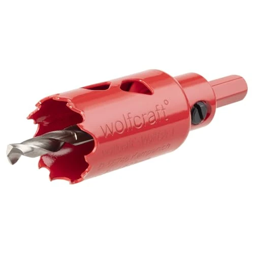 Offerta a tempo: wolfcraft Sega a tazza BIM I 5465000 I Per materiali per costruzioni a secco, legno, plastica e metalli, profondità di taglio 40 mm - 38% da 12.49 € a 7.76 €