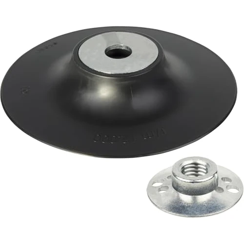 Oferta limitada: wolfcraft Plato abrasivo para amoladora angular Ø 125 mm - 2454000 - con tuerca M14 - Compatible con la norma ISO 15636 - para lijado de 12.38 € a 12.38 € (ahorro 0.00%)