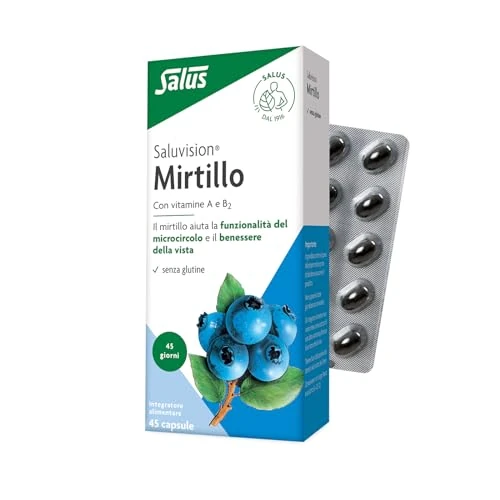 Offre limitée : Salus Saluvision® - Capsules à l'extrait de Myrtilles, Vitamines A et B2 - Maintien d'une Bonne Vision - 45 Capsules de 14.70 EUR à 9.99 EUR (remise 32%)