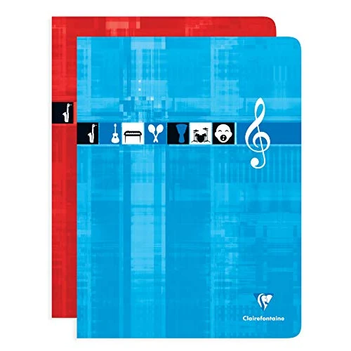 Oferta limitada: Clairefontaine 3307 C cubierto con música y cantando 48 páginas 24 x 32 cm de rayas con tapas de color al azar de 9.95 € a 9.95 € (ahorro 0.00%)