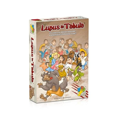 dV Giochi Werwölfe Lupus in Tabula Deluxe Brettspiel für 8-24 Spieler, Rot