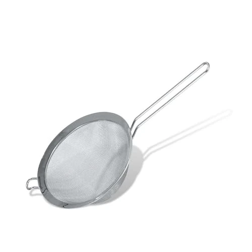 Fackelmann Colador Malla Fina Borde Plano Acero Inox. Color inox. Ø7,5x19,5cm. 1 ud.