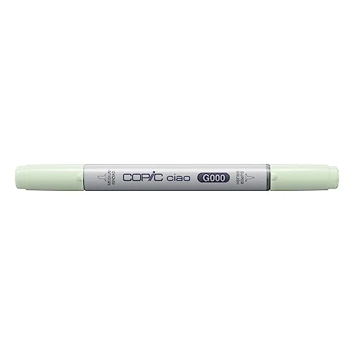 COPIC Ciao G000, Pale Green, Twin Marker avec une pointe moyenne et une pointe pinceau