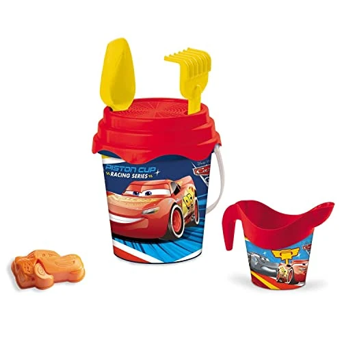 Oferta limitada: Mondo Toys - BUCKET SET + WATER CAN CARS - Juego de cubo de arena ø17 cm con jarra de agua - Juego de playa (6 piezas) para niños a partir de 3 años - 18532 de 10.50 € a 10.50 € (ahorro 0.00%)