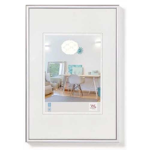 Zeitlich begrenztes Angebot: walther design Bilderrahmen silber 50 x 60 cm New Lifestyle Kunststoffrahmen KV060S von 21.49 € auf 21.49 € (0.00% Rabatt)