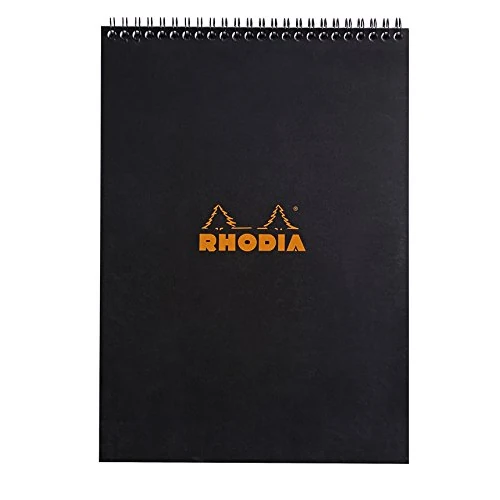 Beperkte aanbieding: RHODIA 185019C - Notepad Notitieblok met Spiraalbinding Zwart - A4 21 x 29,7 cm - Gelinieerd - 80 Afscheurbare Bladen - Clairefontaine Wit Papier 80 g/m² - Gecoate Kartonnen Omslag van 11.07 EUR naar 11.07 EUR (besparing 0%)