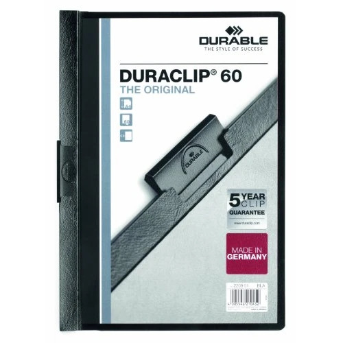 Offerta a tempo: Durable 223801 Duraclip 60 Retail, Cartellina con Clip per Archiviare Documenti — 15% da 11,69 € a 9,94 €
