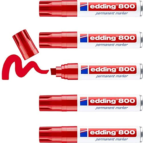 Offerta a tempo: Edding - 800 Permanent Marker Red - 30% da 26.87 € a 18.90 €