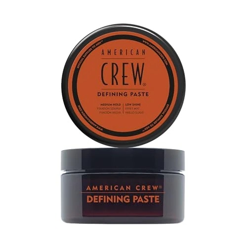 American Crew Defining Paste with Medium Hold and Low Shine, Gifts for Men, for Thickening and Texture, Matte Finish, Hair Styling Wax for Men - 85 g