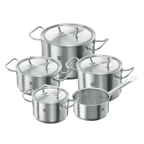 Offerta a tempo: ZWILLING Twin Classic Set di Pentole 5 Pezzi, Induzione, Acciaio Inox - 30% da 279.00 € a 194.01 €