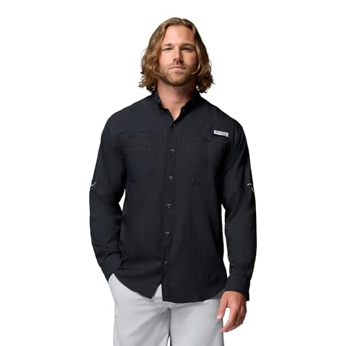 Offerta a tempo: Columbia Tamiami II LS Shirt, Parte superiore in tessuto, Asciugatura rapida, Design traspirante, Maniche convertibili, Porta-attrezzi - da uomo - 20% da 60.00 € a 48.18 €