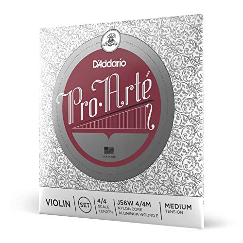Limited-time offer: D'Addario Pro-Arte Violin String Set with Wound E, 4/4 Scale, Medium Tension from $39.99 to $6.18 (save 84.55%)