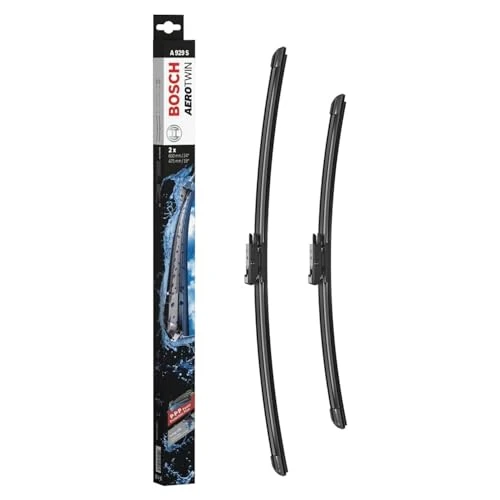Bosch Aerotwin A929S - Front Windscreen Wipers - Set of 2 Replacement Blades - Comes with Pre-assembled Adapter - 2 Blades, 600 mm / 475 mm - Only for Left-Hand Drive (EU)