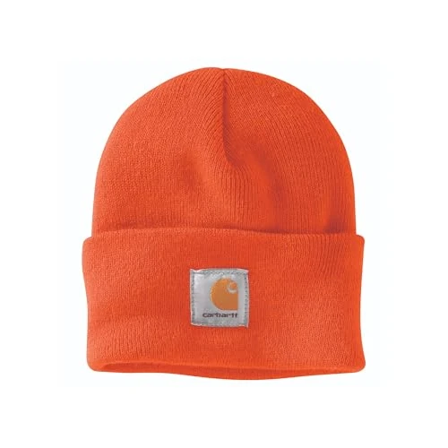 Offre limitée : Carhartt Bonnet en Tricot avec Revers Homme, Orange fluo, Taille unique de 17.95 € à 17.95 € (0.00% de remise)