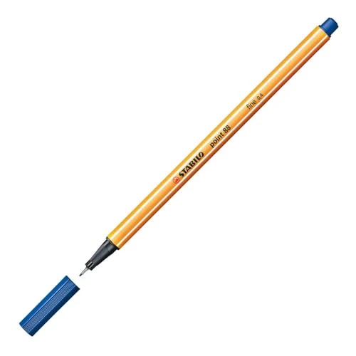 Offre limitée : STABILO point 88 - Stylo feutre pointe fine - Lot x 10 feutres fins- Bleu Électrique (88/32) de 13.39 € à 13.39 € (0.00% de remise)