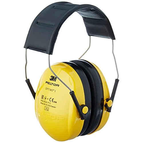 Offerta a tempo: 3M Peltor Optime Cuffie Auricolari H510A, Paraorecchie Leggeri con Morbidi Cuscinetti, Protezione dell'Udito contro i Livelli di Rumore nell'Intervallo 87-98 dB, SNR: 27dB, Giallo, Confezione da 1 - 39% da 27.99 € a 17.09 €