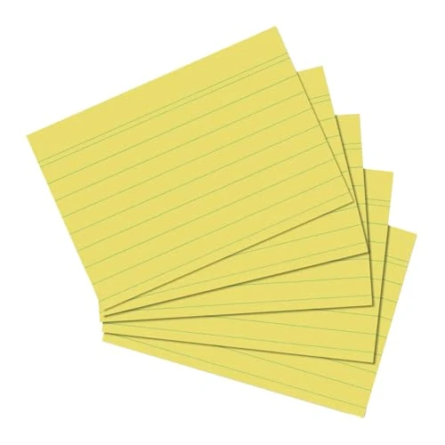 Oferta limitada: Herlitz 1150614 ficha Amarillo 1 pieza(s) - Fichas (Amarillo, 100 hojas, 1 pieza(s)) de 7.28 € a 7.28 € (ahorro 0.00%)