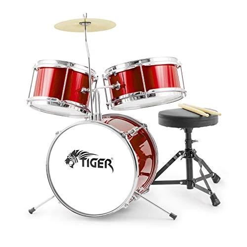 Limited offer: Tiger Junior Drum Kit, Black (JDS7-BK) from 137.99 EUR to 117.29 EUR (save 15%)