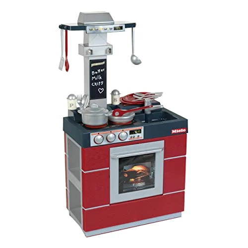 Offre limitee: Theo Klein 9044 Cuisine Miele Compact - avec Four, évier, Plaque de Cuisson, hotte, Nombreux Accessoires, etc. - Jouable des Deux côtés - Dimensions : 47 x 28 x 88,5 cm - pour Enfants dès 3 Ans de 54.99 EUR a 44.99 EUR (economie 18%)