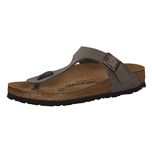 Zeitlich begrenztes Angebot: Birkenstock Classic Gizeh Birko-Flor 43391, Zehentrenner, Braun (Stone 972), 41 EU (7.5 UK) von 85.99 € auf 69.93 € (19% Rabatt)